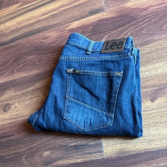 LEE Men’s Stretch Slim Fit Tapered Leg Deep Wash size 36 x 30 - Picture 8 of 8